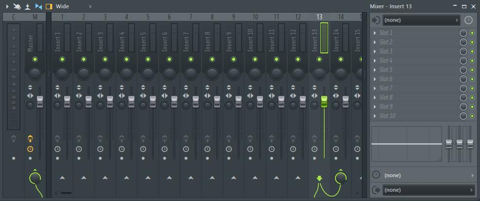 FL Studio Mixer混音器
